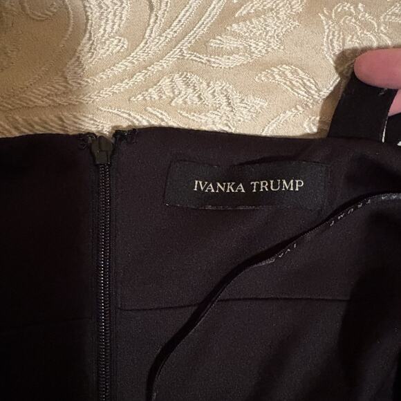 Ivanka Trump Womens Scuba Crepe Floral Square Hardware Strap Midi Sheath‎ Dress - Picture 10 of 12